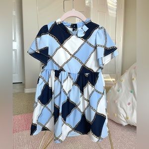 Janie and Jack Girls Chain Print Dress